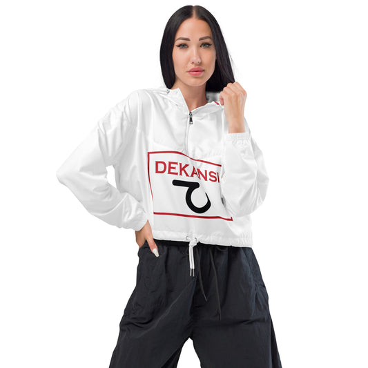 Dekansi Women’s Cropped Windbreaker Jacket