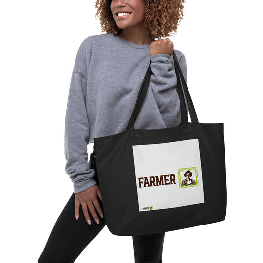 Farmer Large Organic Tote Bag: The Epitome of Sustainable Style and High-Fashion Versatility